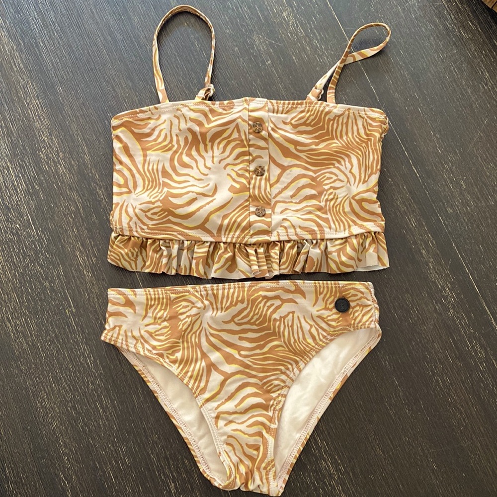 Great Price!!! Scotch & Soda Two Piece Swim Suit. Adj Straps. Cute Button Accent